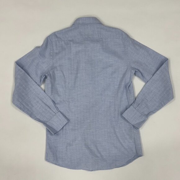 Men’s Light Blue Classic Button-Up Shirt - Picture 5 of 5